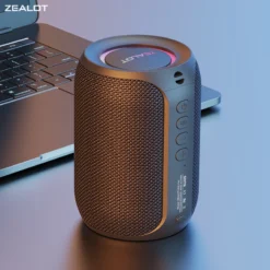 Bluetooth Outdoor Speaker with Waterproof Subwoofer and LED Light for Music Enthusiasts
