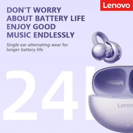 Lenovo TA410 Wireless Bluetooth Earphones with Panoramic Sound and Long Battery Life - Image 6