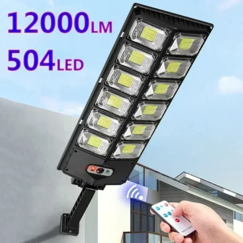 Powerful 12000 Lumen Waterproof Solar Street Light with Motion Sensor