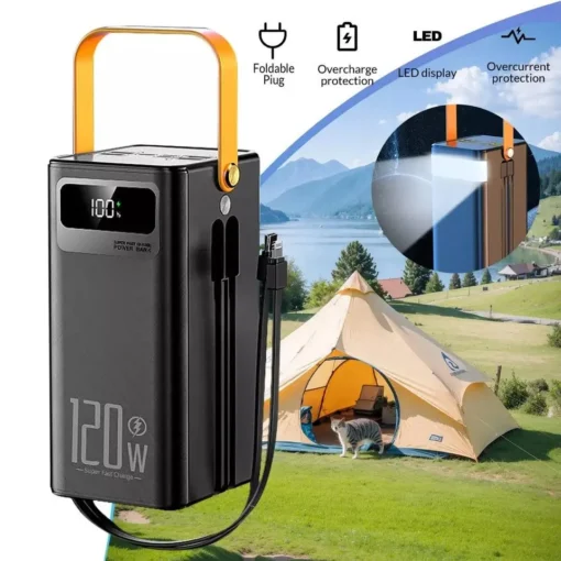 Portable Power Station 50000mAh with PD 22.5W Fast Charging for Camping and Outdoor Use - Image 2