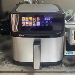 Stainless Steel Digital Air Fryer with Touch Screen - Oil-Free Cooking, Available in 5L, 6L, 8L, 11L Sizes
