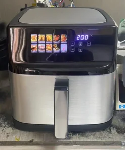 Stainless Steel Digital Air Fryer - 5L, 6L, 8L, 11L, Oil-Free, Touch Screen