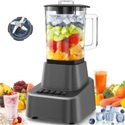 High-Speed Commercial Blender - 1200W Ice Crushing and Soup Juicer for Kitchen Use