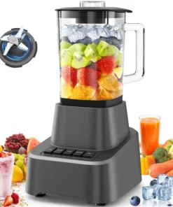 High-Speed 1200W Commercial Blender - 4-in-1 Ice Crushing and Soup Juicer for Kitchen
