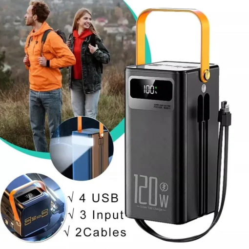 Portable Power Station 50000mAh with PD 22.5W Fast Charging for Camping and Outdoor Use - Image 4