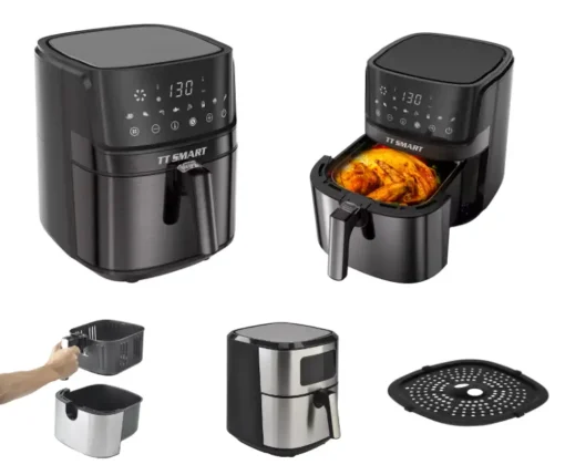 Commercial Stainless Steel Oilless Air Fryer with WiFi and Mobile App for Efficient Cooking - Image 3