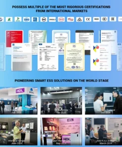 Alternative view of ESS 5kW Solar Energy Storage System with 550W Solar Panels and Stackable Lithium Battery