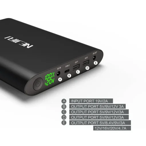 50000mAh Laptop Power Bank with LED Display for MacBook and Smartphones - Image 3