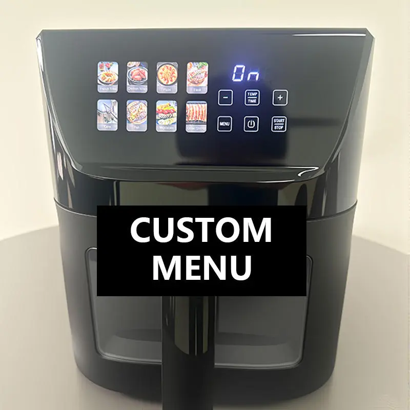 Stainless Steel Digital Air Fryer with Touch Screen - Oil-Free Cooking, Available in 5L, 6L, 8L, 11L Sizes - Image 4
