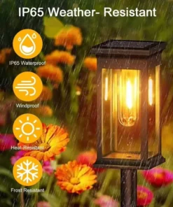 Alternative view of Solar Waterproof Garden Lights - IP65 Outdoor Projection Floor Lights for Lawn and Backyard