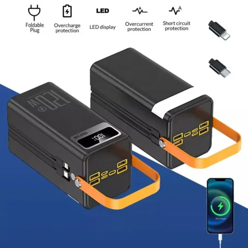 Portable Power Station 50000mAh with PD 22.5W Fast Charging for Camping and Outdoor Use - Image 6