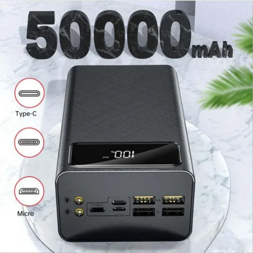 50000mAh Fast Charging Power Bank with Outdoor Power Station Capability for Outdoor Enthusiasts - Image 5