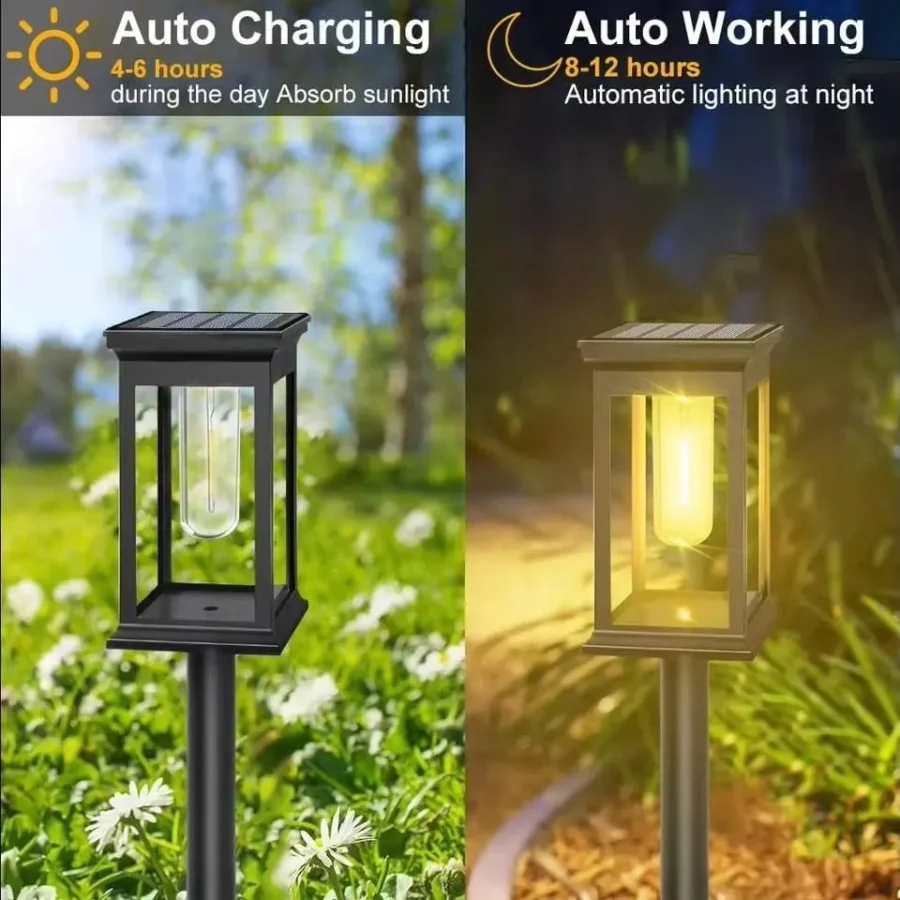 Solar Waterproof Garden Lights - IP65 Outdoor Projection Floor Lights for Lawn and Backyard - Image 3