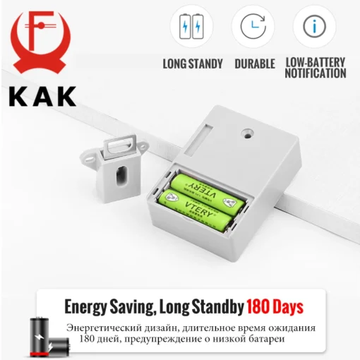 KAK RFID Electronic Cabinet Lock - Keyless Design for Child Safety on Drawers and Doors - Image 3