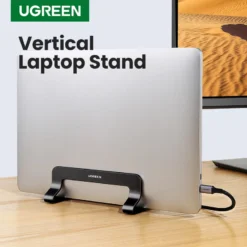 UGREEN Aluminum Vertical Laptop Stand with Space-Saving Support for MacBook and Tablets