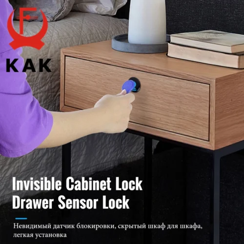 Alternative view of KAK RFID Electronic Cabinet Lock - Keyless Child Safety Lock for Drawers and Doors