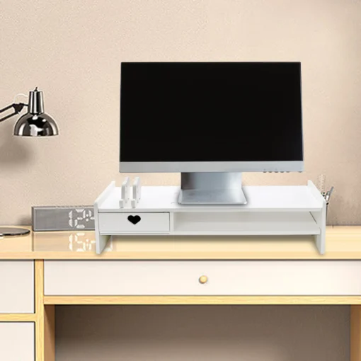 Monitor Stand Riser with Height Adjustment and Storage for Desktop Organizing - Image 4