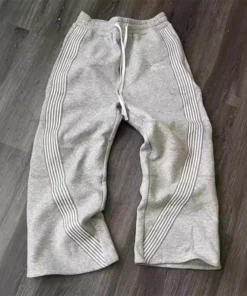 Alternative view of Y2K Casual Camo Jogging Pants for Men and Women - Drawstring, Embroidered Design