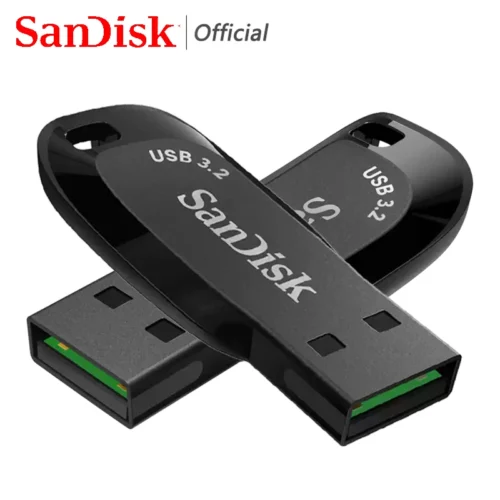 SanDisk USB 3.2 Flash Drive - Available in 32GB, 64GB, 128GB, 256GB, and 512GB
