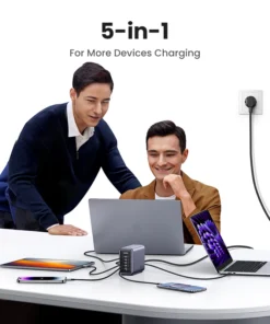 Alternative view of UGREEN 300W GaN Charger Desktop Charging Station USB Charger 140W Max Single Port PD3.1 Fast Charger for MacBook Pro iPad iPhone