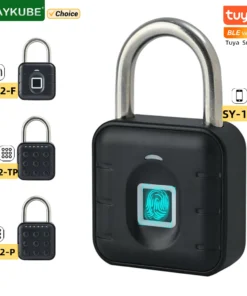 Tuya Bluetooth Fingerprint Padlock - Digital Luggage Lock with APP Control and IP67 Waterproof Rating
