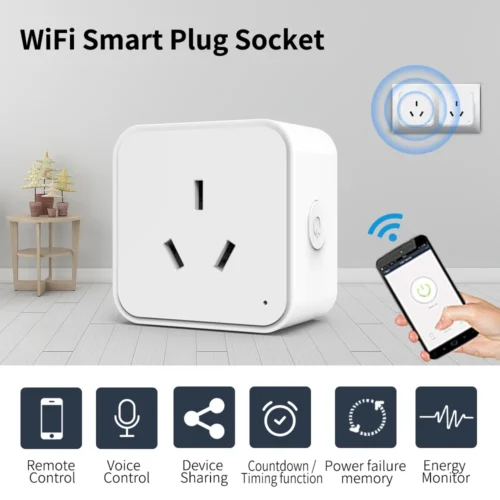 Alternative view of Tuya Smart Socket Power Strips Supplier WiFi Multi-Function intelligent Outlet AU Plug Wireless Remote Timing Support Aleax