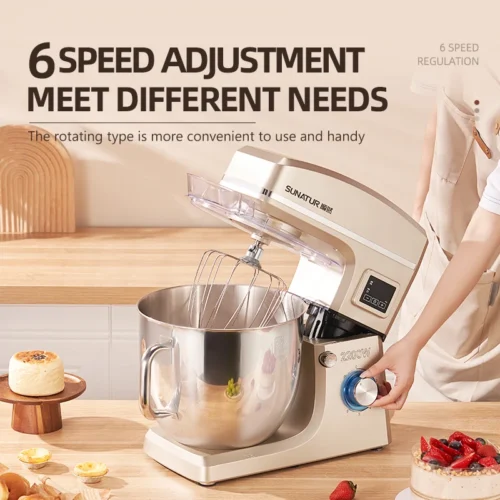 Alternative view of SUNATUR 10L 2200W Stand Mixer - Automatic Dough Kneader and Blender