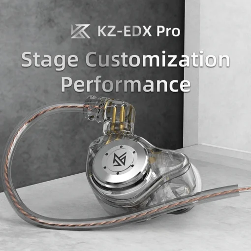 KZ EDX Pro In-Ear Earphones - HIFI Dynamic Sound, Noise-Cancelling for Sports Enthusiasts - Image 4