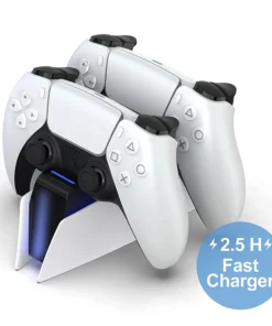 for PS5 Type-C DualSense Charging Station Dual Charging Dock Charger Stand for PlayStation 5 DualSense Wireless Game Controller