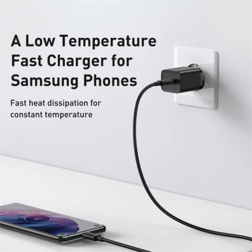 Alternative view of Baseus USB C Charger 25W Support Type C PD Fast Charging Portable Phone Charger For iPhone 15 14 13 Pro Max Samsung S22 Tablet
