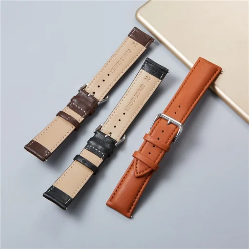 Calfskin Leather Watchbands with Soft Comfort for Men and Women - Image 3