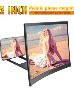Alternative view of 12 Inch Mobile Phone Screen Enlarged Bracket Display ABS Shell Acrylic Lens Reduce Radiation Curved 3D Magnifier Stand