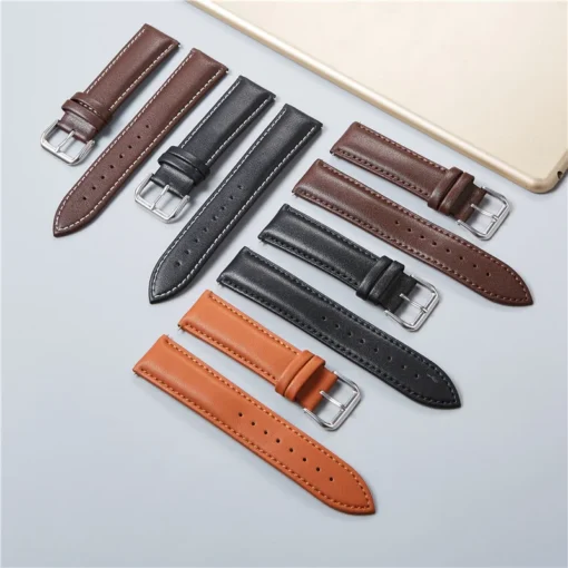 Calfskin Leather Watchbands with Soft Comfort for Men and Women - Image 5
