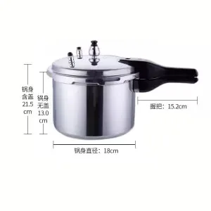 Autoclave Pressure Cooker 2.2L/3.2L Multifunctional Aluminium for Gas and Induction Stoves - 3L gas use