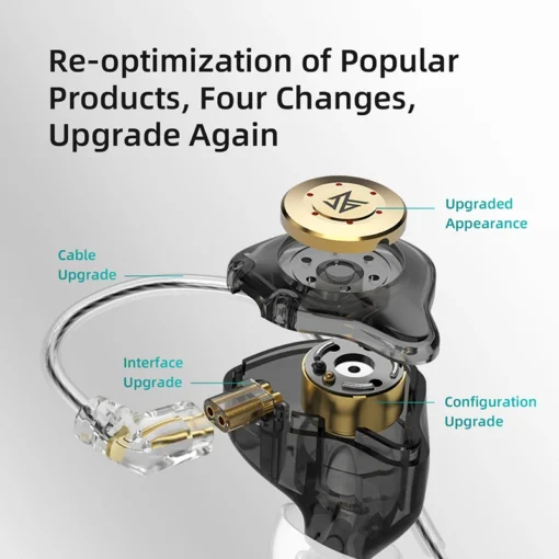 KZ EDX Pro In-Ear Earphones - HIFI Dynamic Sound, Noise-Cancelling for Sports Enthusiasts - Image 5