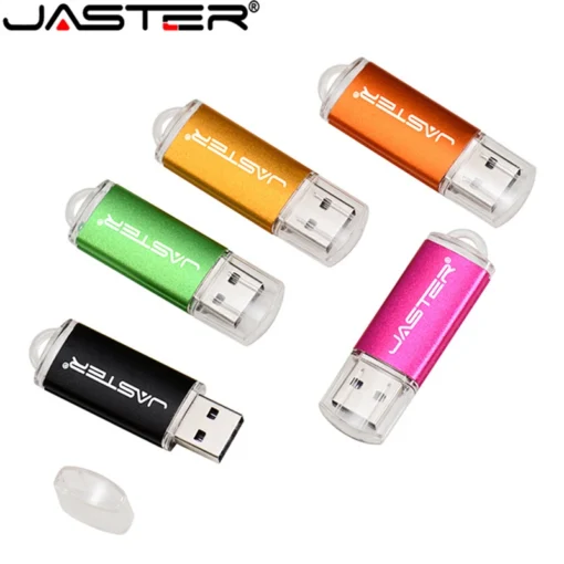 JASTER USB 2.0 Flash Drive with Key Chain - Multiple Capacities and Colors Available - Image 6