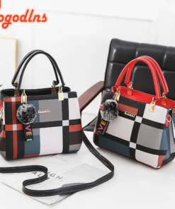 Alternative view of Yogodlns New Luxury Handbag Women Stitching Wild Messenger Bags Designer Brand Plaid Shoulder Bag Female Ladies Totes