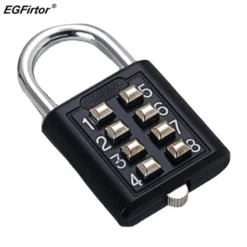 Zinc Alloy Combination Padlock with 8-Digit Code for Luggage and Travel Security