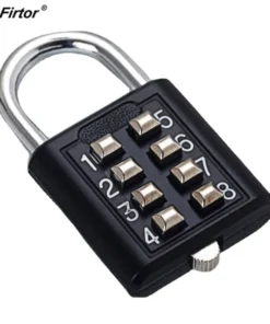 Zinc Alloy 8-Digit Combination Padlock for Luggage and Travel
