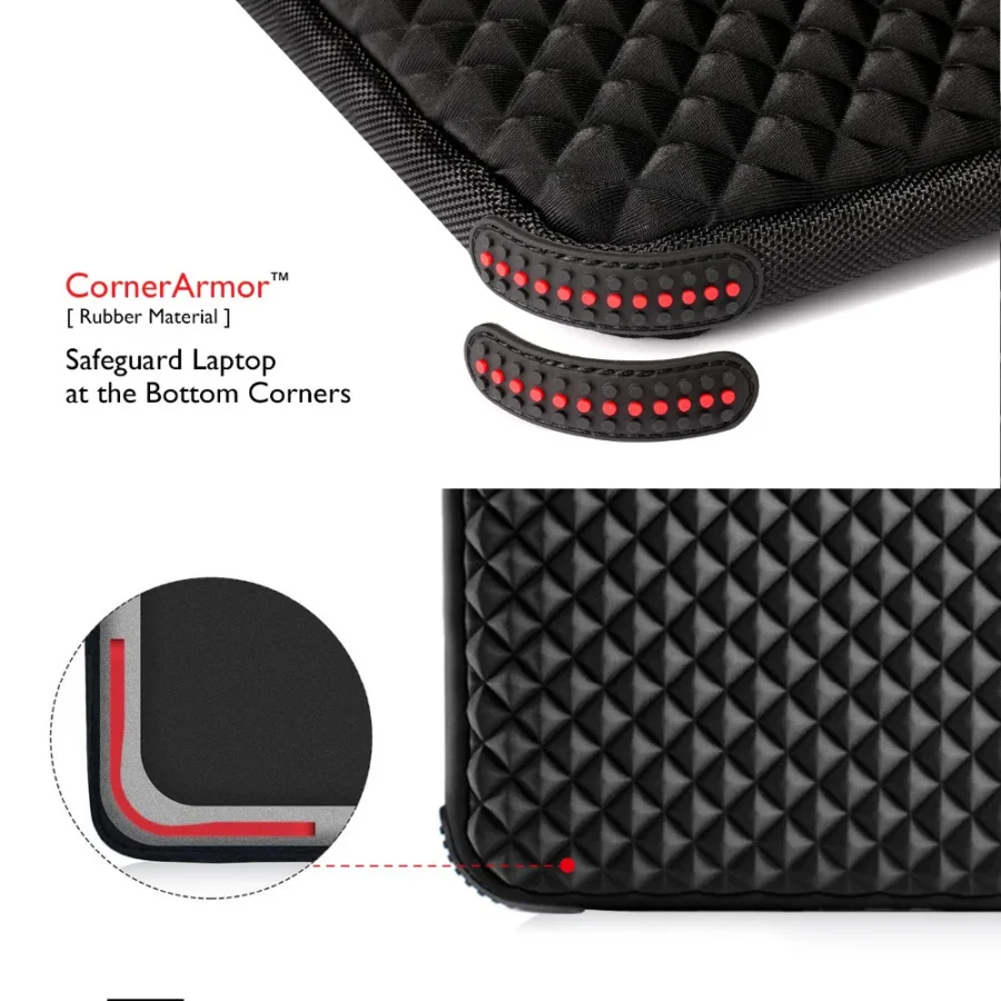 WIWU 17.3" Waterproof Shockproof Laptop Sleeve - Protective Case for MacBook, Dell, and HP - Image 5