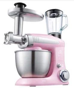 Chef 4L Stand Mixer - 6-Speed Electric Food Mixer with Egg Whisk, Dough Hook, and Meat Grinder