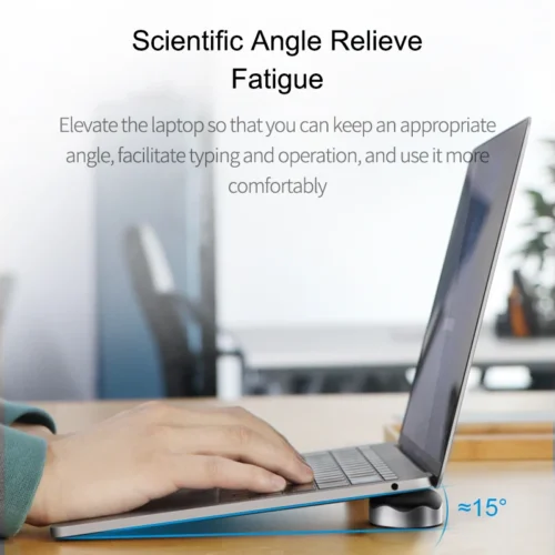 Alternative view of Hagibis Portable Laptop Stand with Magnetic Cooling Pad for MacBook