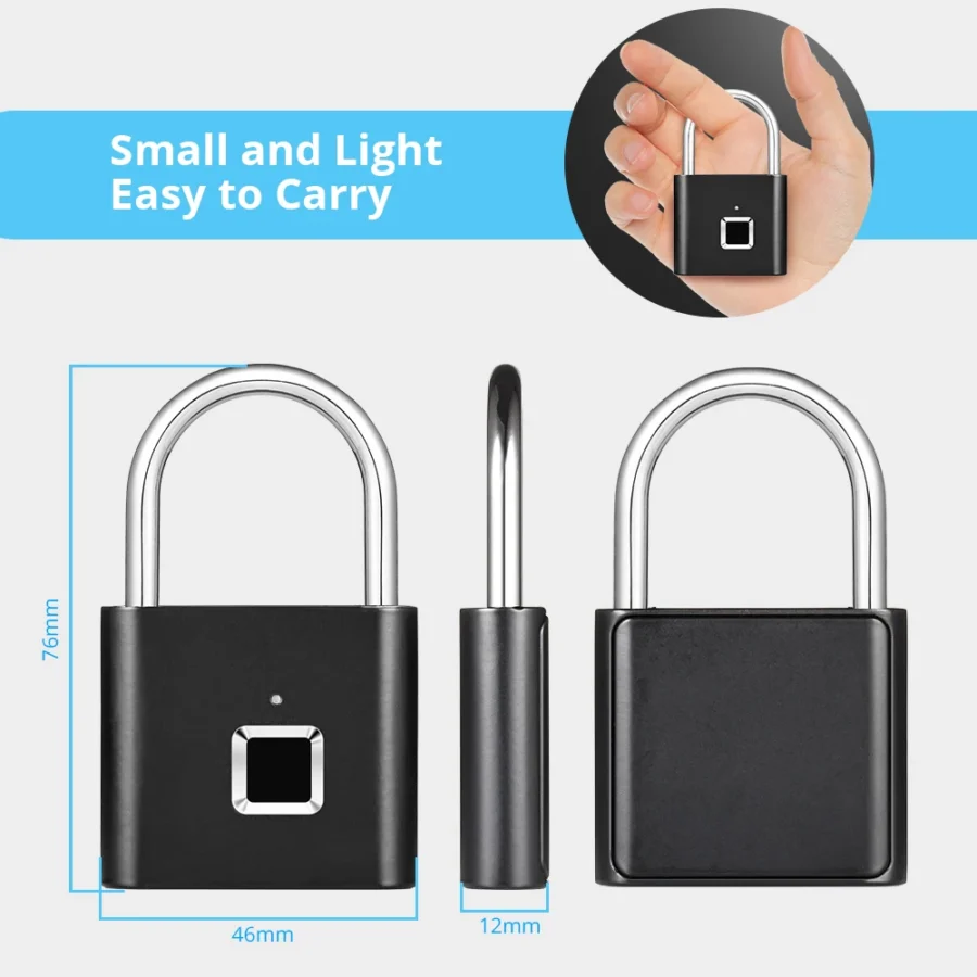 KERUI Waterproof Fingerprint Padlock - Keyless Security Lock for Home - Image 4