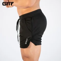 Mens Gym Training Compression Shorts with Quick-Drying Feature for Fitness and Running
