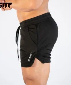 GITF Mens Gym Training Shorts Men Sports Casual Clothing Fitness Workout Running Grid quick-drying compression Shorts Athletics