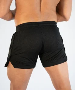 Alternative view of GITF Mens Gym Training Shorts Men Sports Casual Clothing Fitness Workout Running Grid quick-drying compression Shorts Athletics