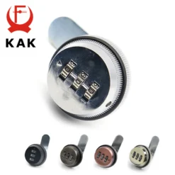 KAK Combination Cabinet Lock - Secure Password, Zinc Alloy Material, Ideal for Cabinets and Mailboxes