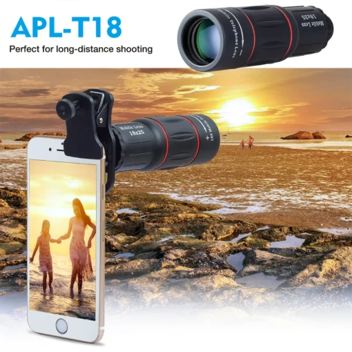 APEXEL 18X Monocular Zoom Lens for Mobile Phones, Ideal for Camping and Sports - Image 4