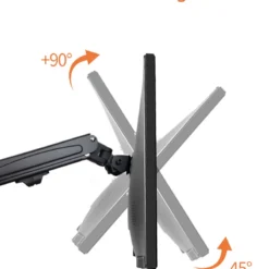 Alternative view of Monitor Mount Bracket with Rotate and Tilt Adjust for 13 to 27-Inch LCD Screens