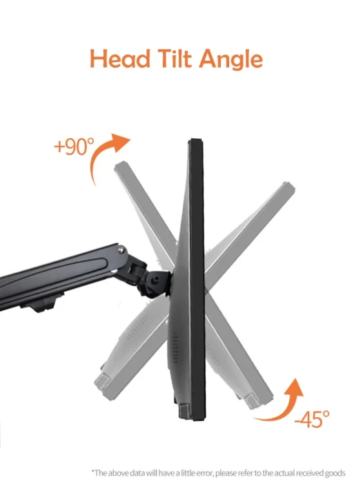 Monitor Mount Bracket with Rotate and Tilt Adjust for 13 to 27-Inch LCD Screens - Image 2